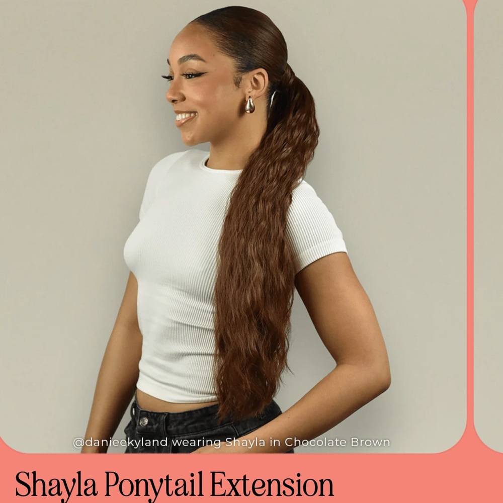 Insert Name Here Shayla Ponytail Extension - Chocolate Brown